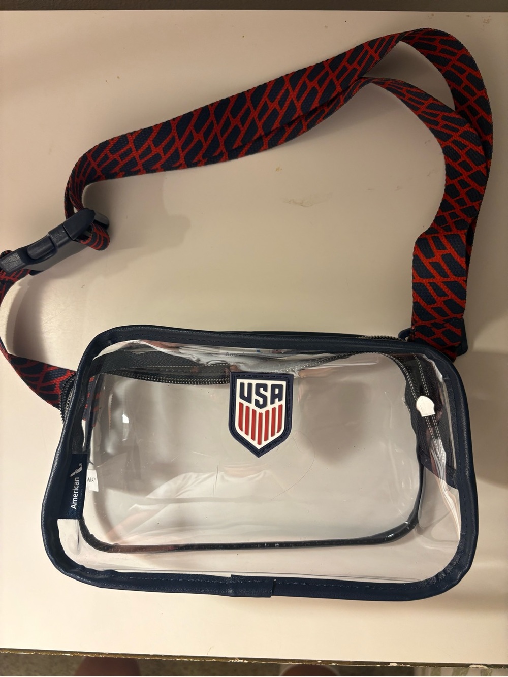 Limited Edition American Airlines Clear Crossbody Belt Bag
